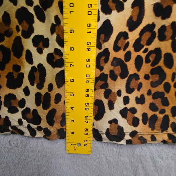 Zealous Dress Womens L Maxi Babydoll Animal Print Mob‎ Wife Leopard Baddie Y2K - Picture 14 of 16